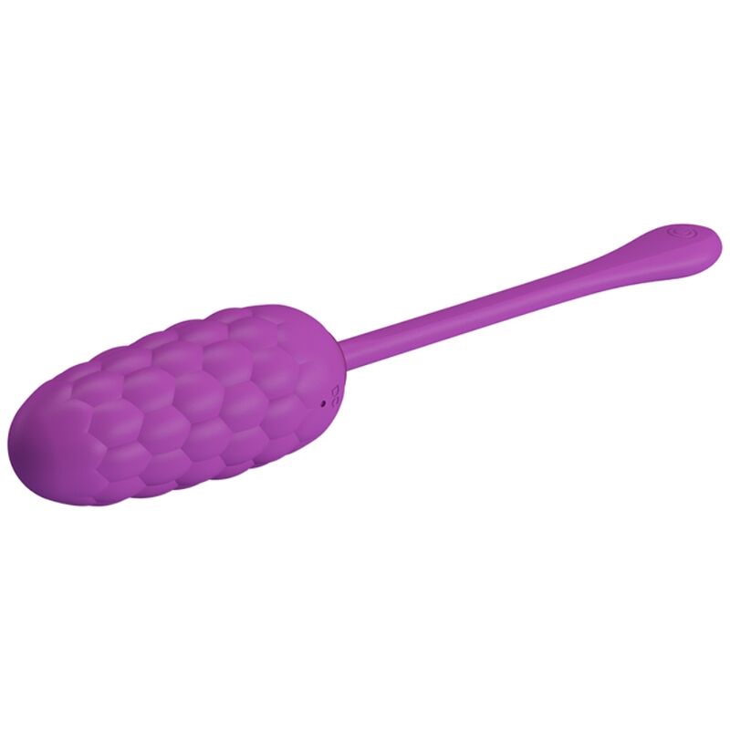 PRETTY LOVE - OVO VIBRADOR COM TEXTURA MARINHA RECARREGÁVEL ROXO