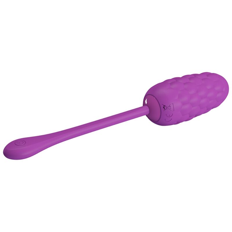 PRETTY LOVE - OVO VIBRADOR COM TEXTURA MARINHA RECARREGÁVEL ROXO