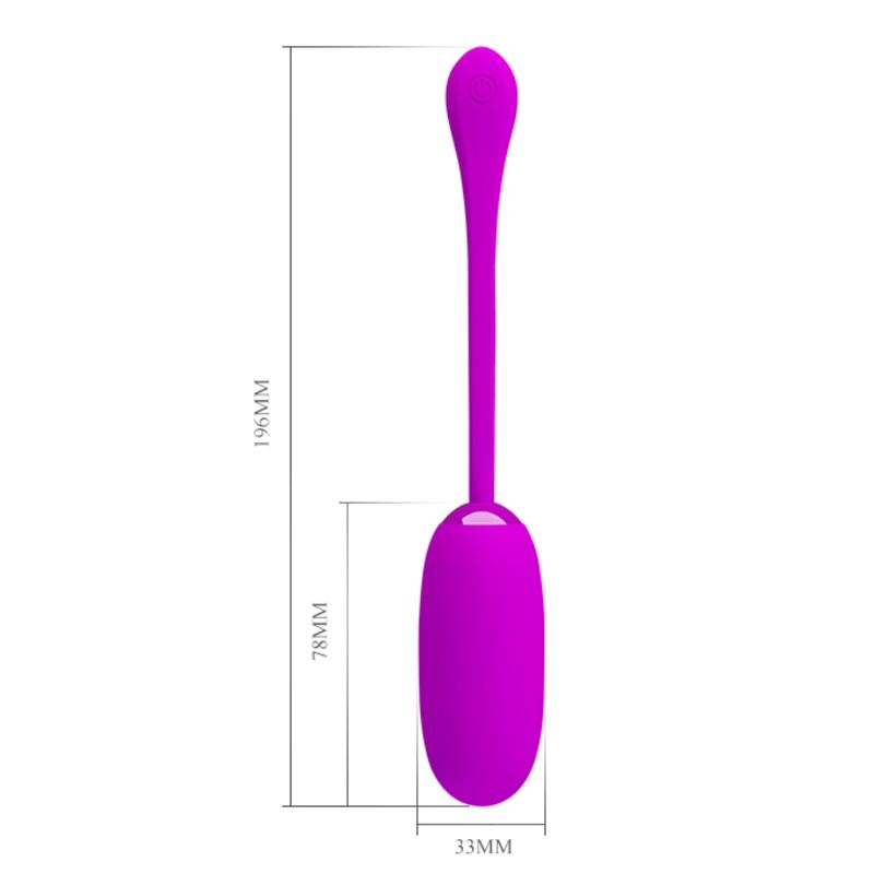 PRETTY LOVE - JULIUS OVO VIBRADOR IMPERMEÁVEL E RECARREGÁVEL ROXO