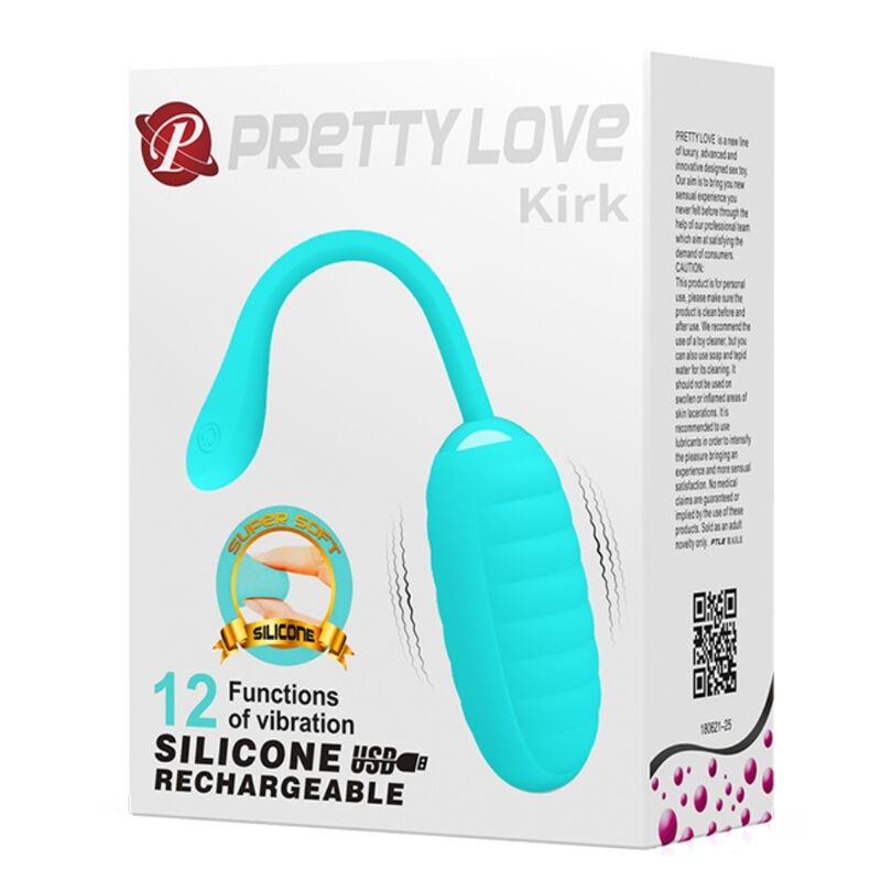PRETTY LOVE - KIRK OVO VIBRADOR RECARREGÁVEL VERDE CLARO