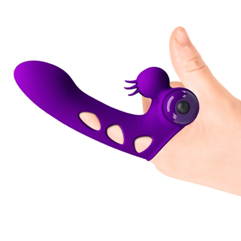 PRETTY LOVE - ORLANDO CAPA DE DEDO VIBRADOR ROXA