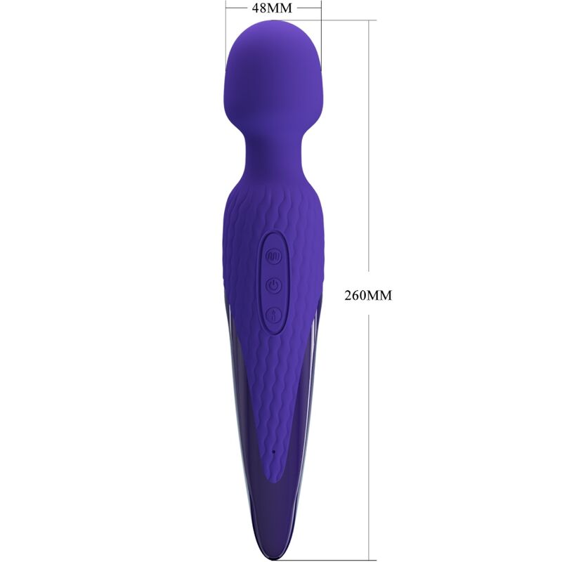 PRETTY LOVE - ANTONY YOUTH VIBRADOR WAND COM EFEITO CALOR VIOLETA