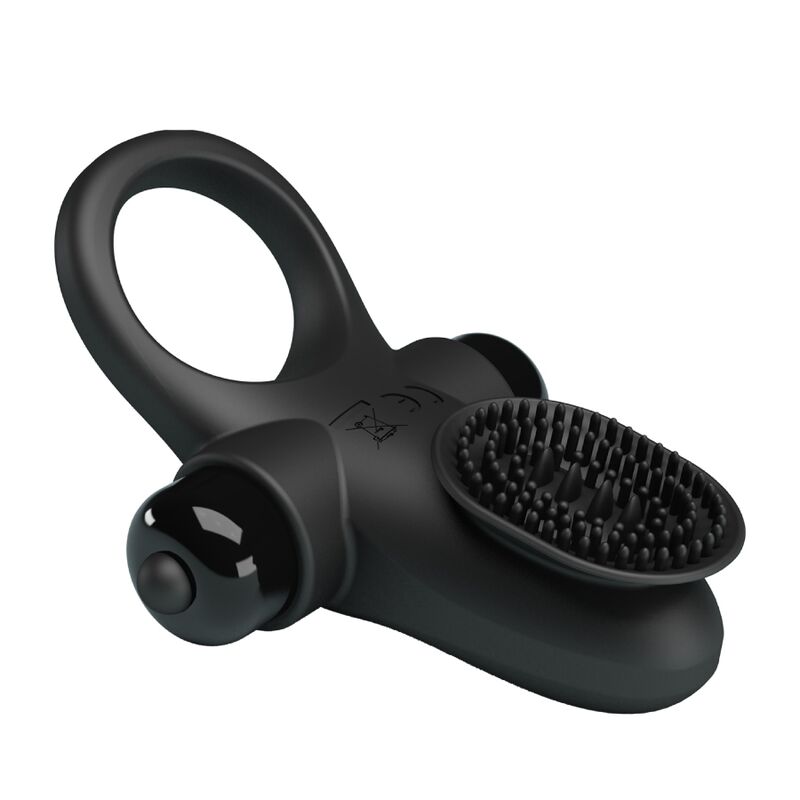 Pretty Love - Anel Vibrador II Para o Pénis Negro