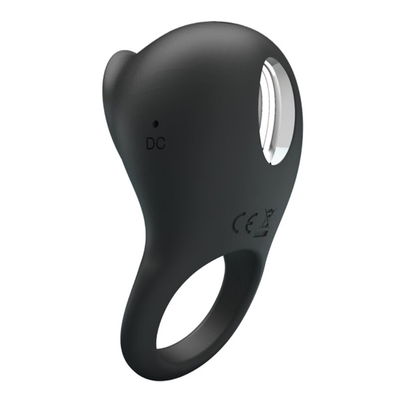 Anel Vibrante Para Penis Com Lengua Preta Pretty Love