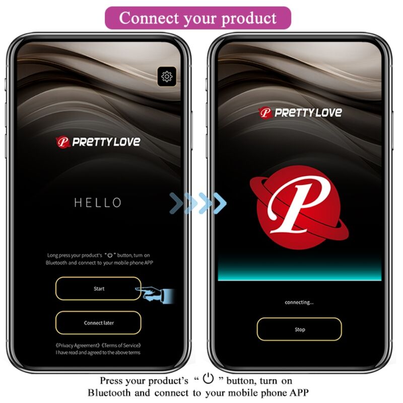 Pretty Love - Bolas Vibratórias Recarregáveis ​​Elvira Roxo
