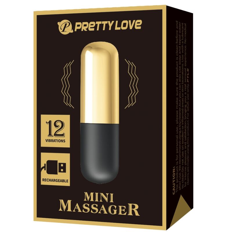 Vibrador Bala Recarregável Dorado Pretty Love