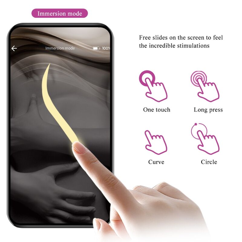 PRETTY LOVE - NYMPH OVO VIBRADOR CONTROLADO POR APP VIOLETA