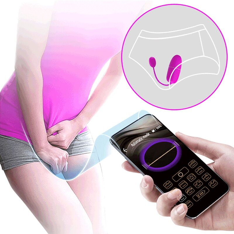 PRETTY LOVE - NYMPH OVO VIBRADOR CONTROLADO POR APP VIOLETA