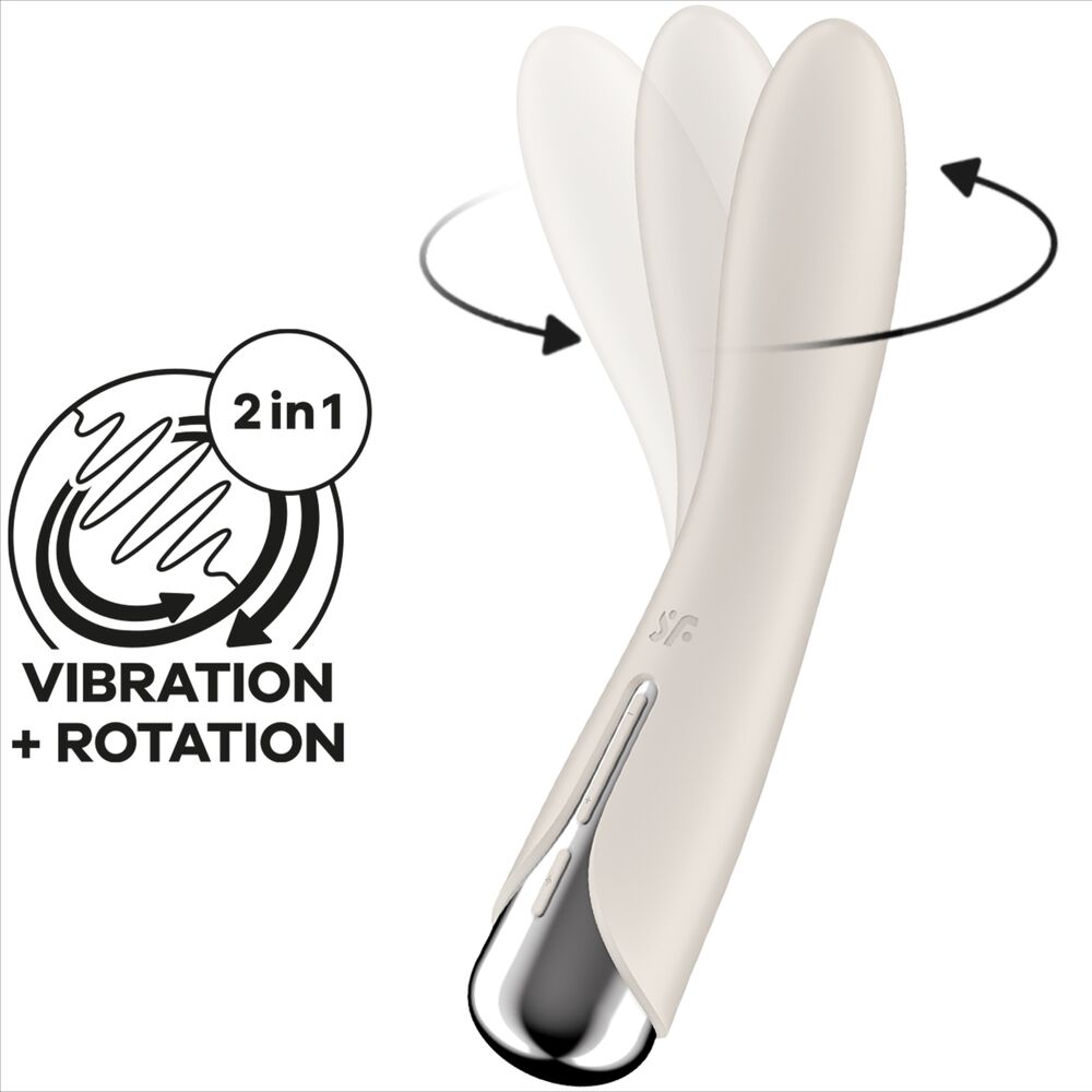 SATISFYER - VIBRADOR ROTADOR AZUL SPINNING VIBE 1 G-SPOT AZUL