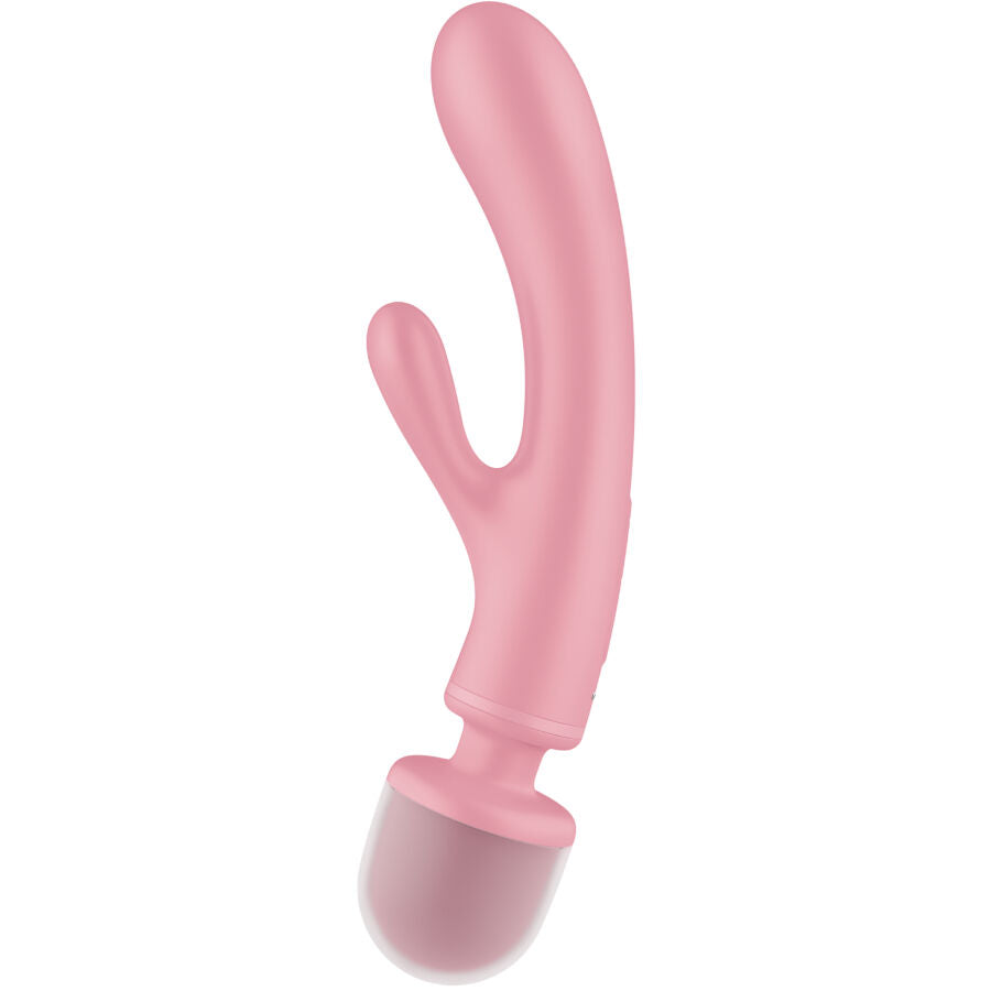 Satisfyer - Triple Lover Masajeador Vibrador Conejo Rosa