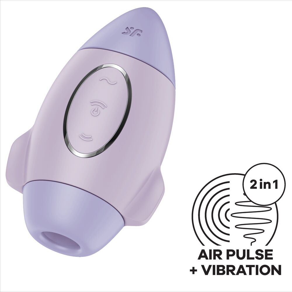Satisfyer - Vibrador De Impulso Duplo Pequeño Lilás Mission Control