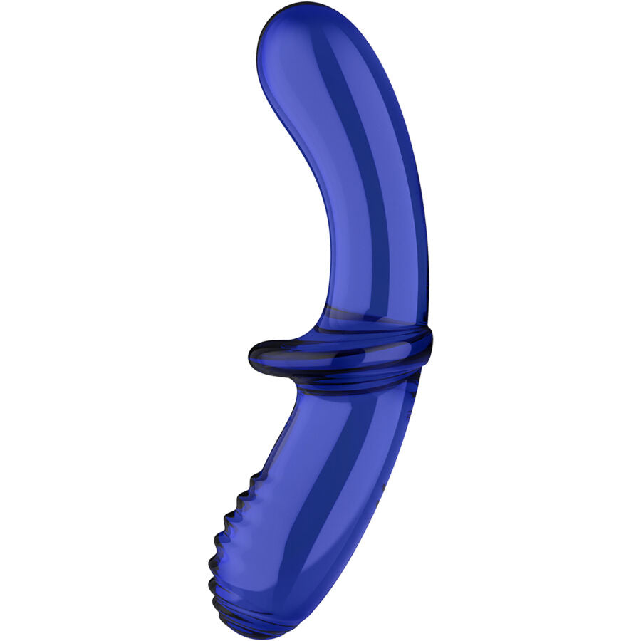 Satisfyer - Consolador de Cristal Duplo Transparente