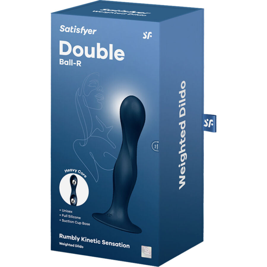 Satisfyer - Dildo de silicona doble Ball-R Garnet
