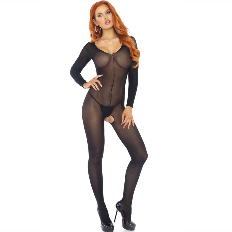LEG AVENUE - BODYSTOCKING MANGA COMPRIDA BLANCO