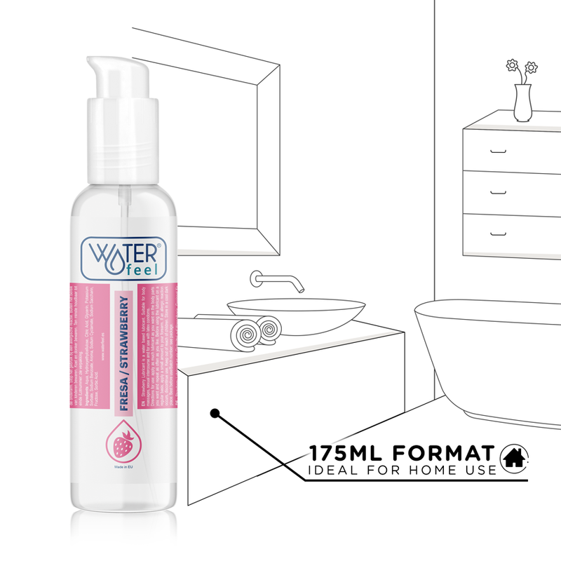 WATERFEEL - LUBRIFICANTE A BASE DE ÁGUA DE MORANGO 175 ML