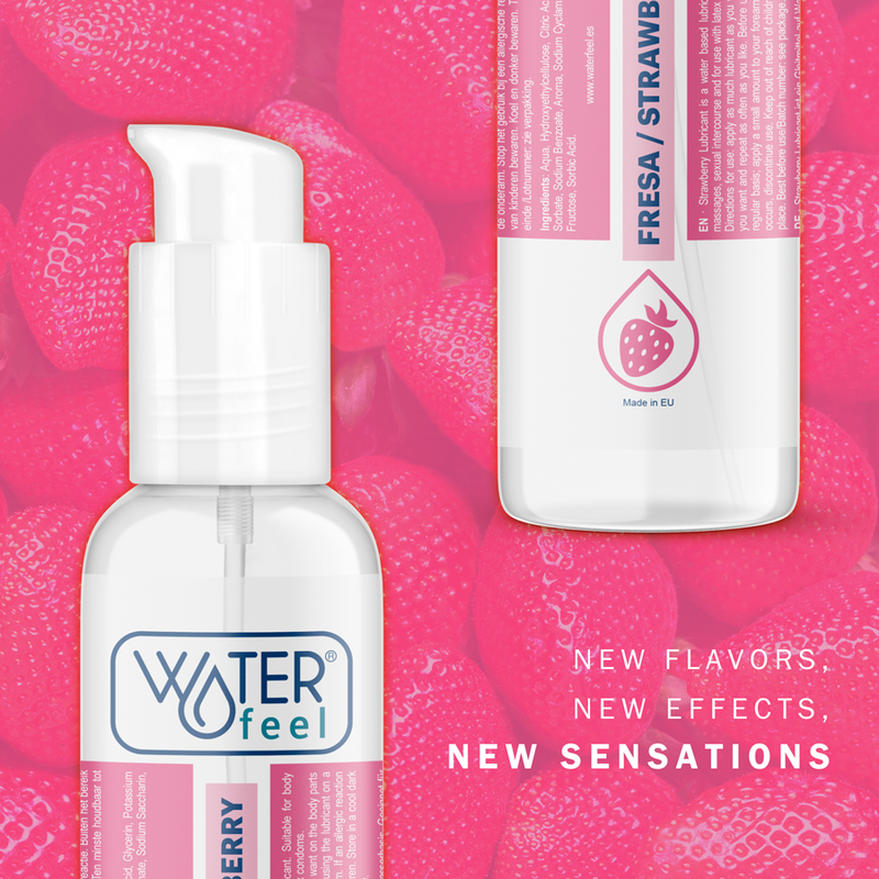 WATERFEEL - LUBRIFICANTE A BASE DE ÁGUA DE MORANGO 175 ML
