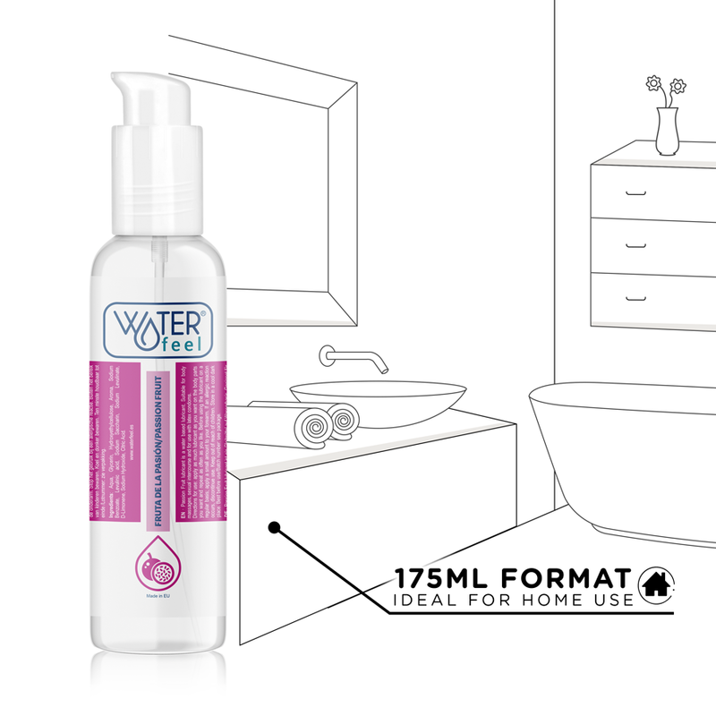 WATERFEEL - LUBRIFICANTE A BASE DE ÁGUA DE MARACUJÃO 175 ML