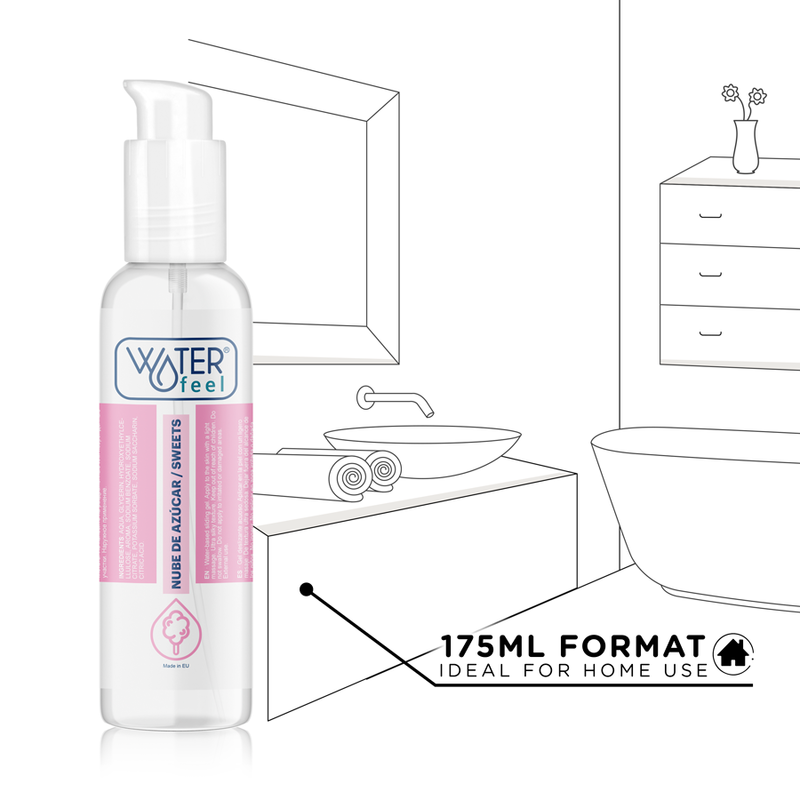 Waterfeel - Lubrificante Nuvem De Açúcar 175 Ml