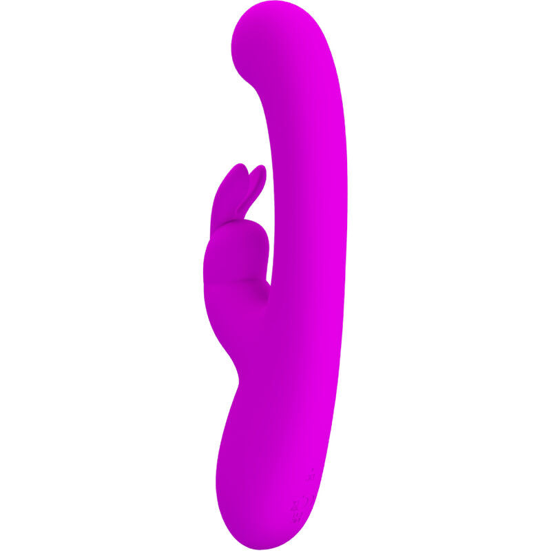 Pretty Love - Vibrador de Coelho Lamar y Ponto G Violeta