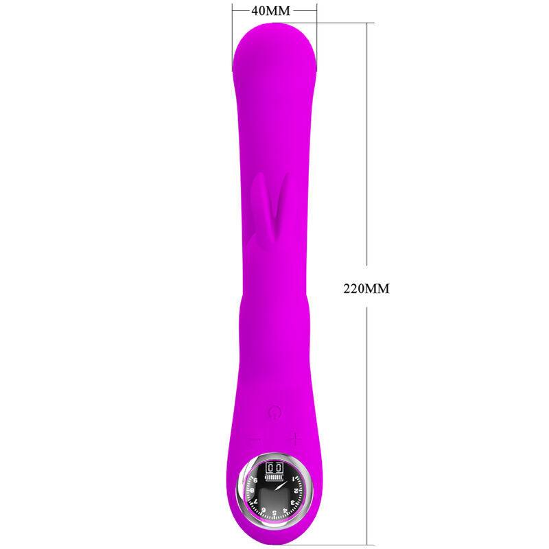 Pretty Love - Vibrador de Coelho Lamar y Ponto G Violeta