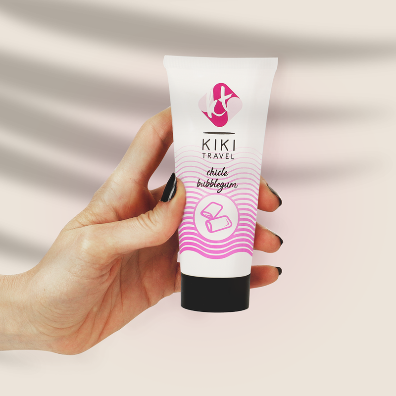 KIKÍ TRAVEL - LUBRIFICANTE SABOR PASTILHA ELÁSTICA 50 ML - Sex Shop Sexy