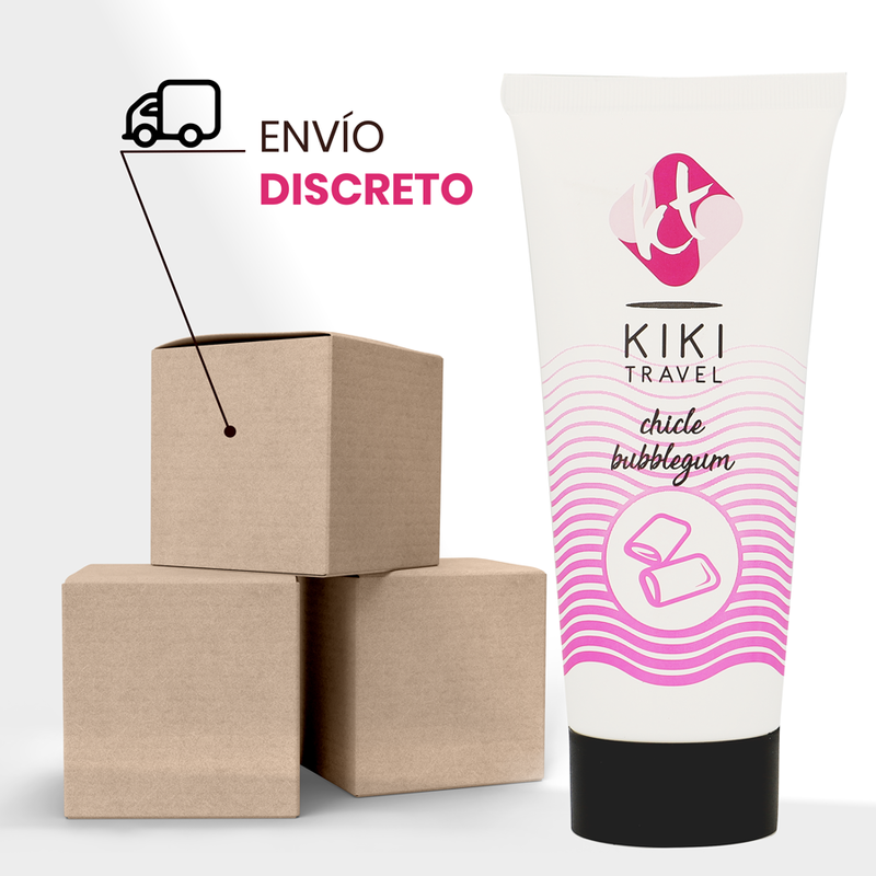 KIKÍ TRAVEL - LUBRIFICANTE SABOR PASTILHA ELÁSTICA 50 ML - Sex Shop Sexy