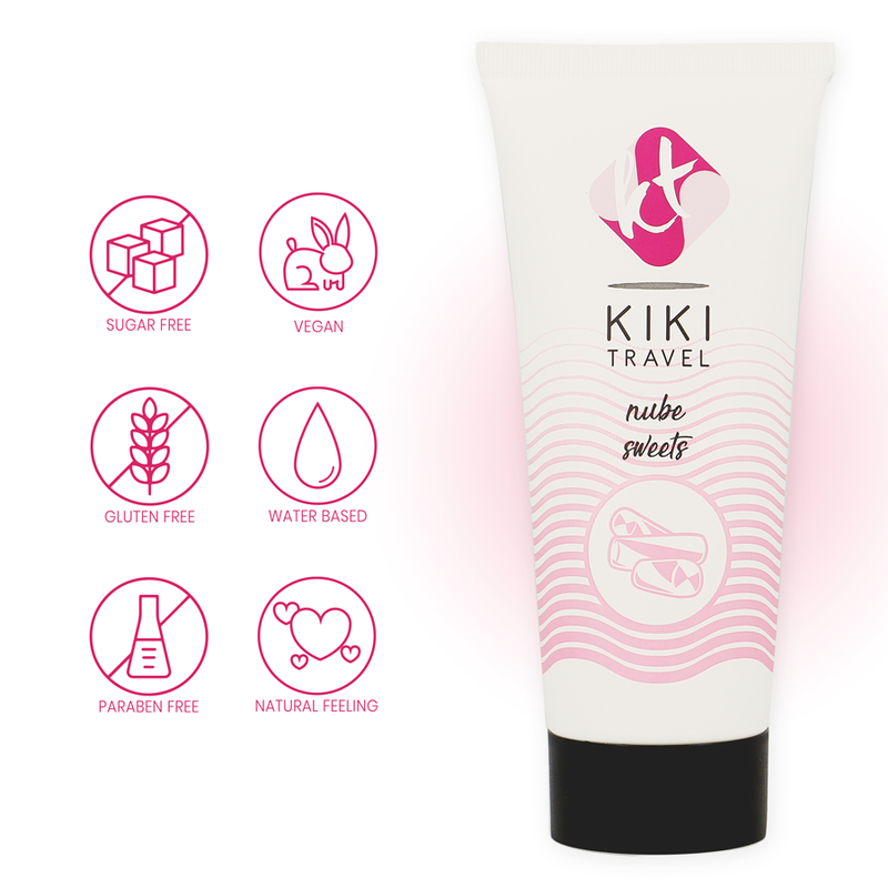 KIKÍ TRAVEL - LUBRIFICANTE SABOR ALGODÃO DOCE 50 ML - Sex Shop Sexy