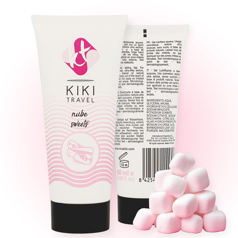 KIKÍ TRAVEL - LUBRIFICANTE SABOR ALGODÃO DOCE 50 ML - Sex Shop Sexy