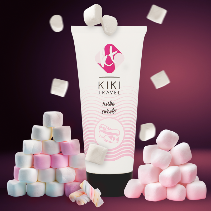 KIKÍ TRAVEL - LUBRIFICANTE SABOR ALGODÃO DOCE 50 ML - Sex Shop Sexy