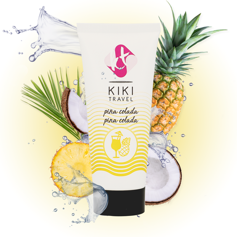 KIKÍ TRAVEL - LUBRIFICANTE SABOR PIÑA COLADA 50 ML - Sex Shop Sexy