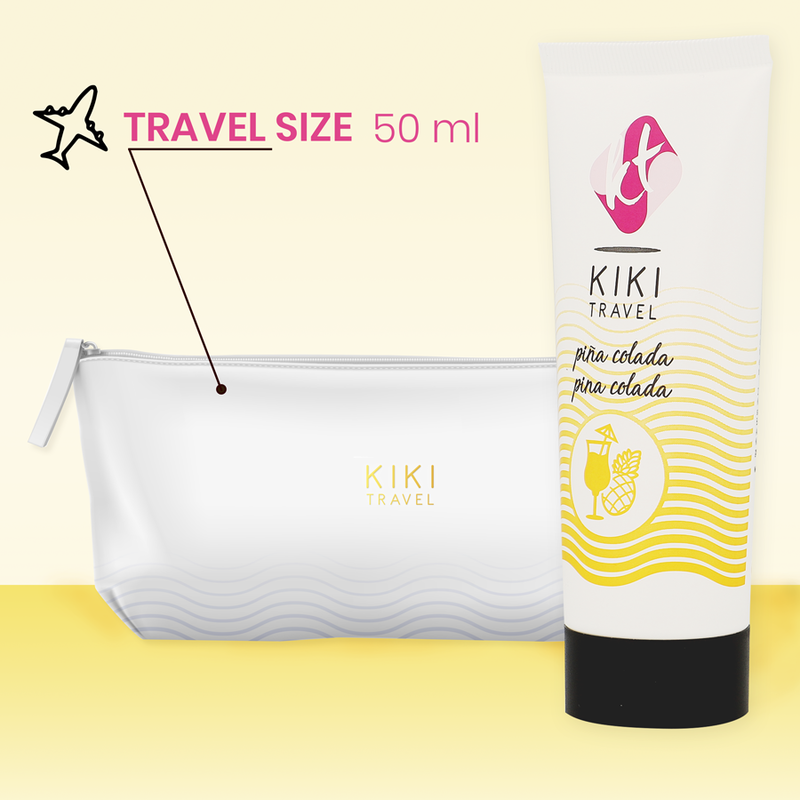 KIKÍ TRAVEL - LUBRIFICANTE SABOR PIÑA COLADA 50 ML - Sex Shop Sexy