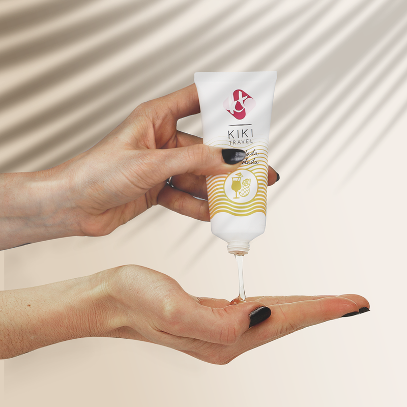 KIKÍ TRAVEL - LUBRIFICANTE SABOR PIÑA COLADA 50 ML - Sex Shop Sexy