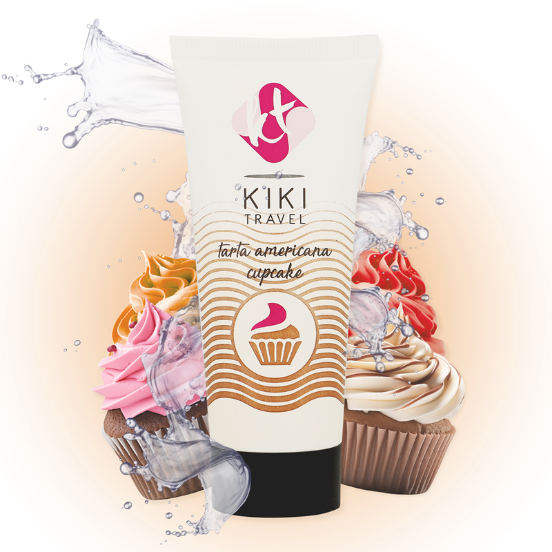 KIKÍ TRAVEL - GEL DESLIZANTE SABOR BOLO AMERICANO CUPCAKE 50 ML - Sex Shop Sexy