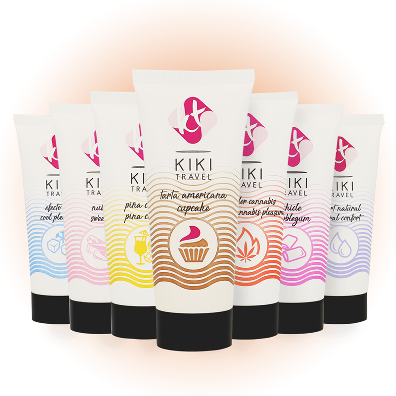 KIKÍ TRAVEL - GEL DESLIZANTE SABOR BOLO AMERICANO CUPCAKE 50 ML - Sex Shop Sexy