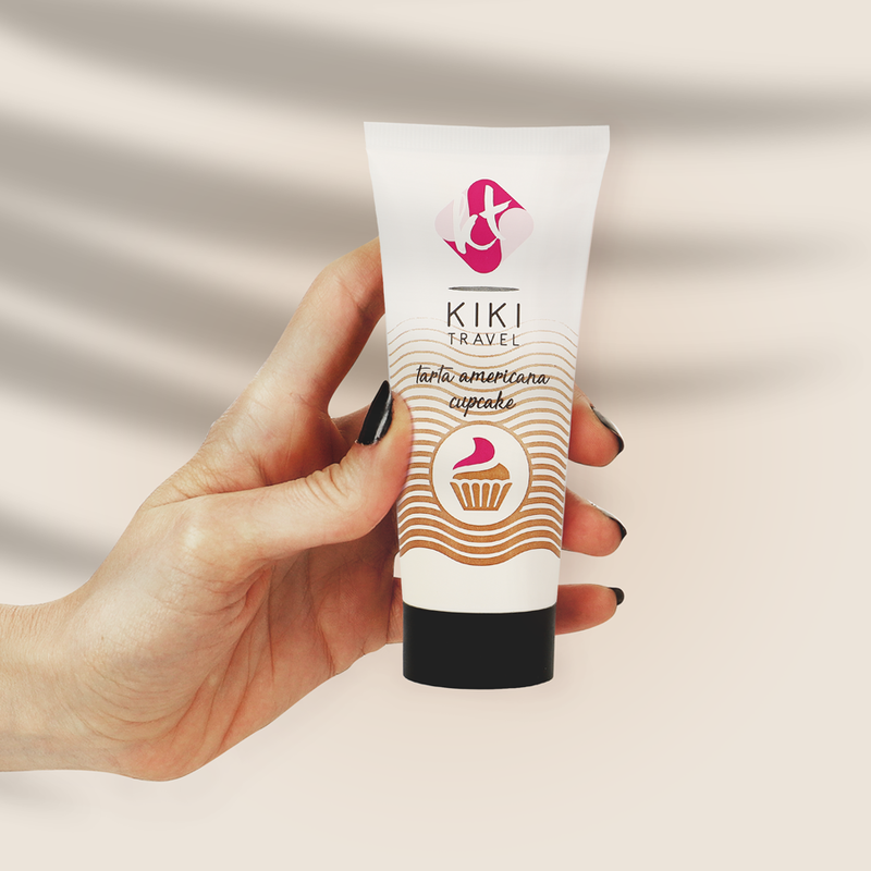 KIKÍ TRAVEL - GEL DESLIZANTE SABOR BOLO AMERICANO CUPCAKE 50 ML - Sex Shop Sexy