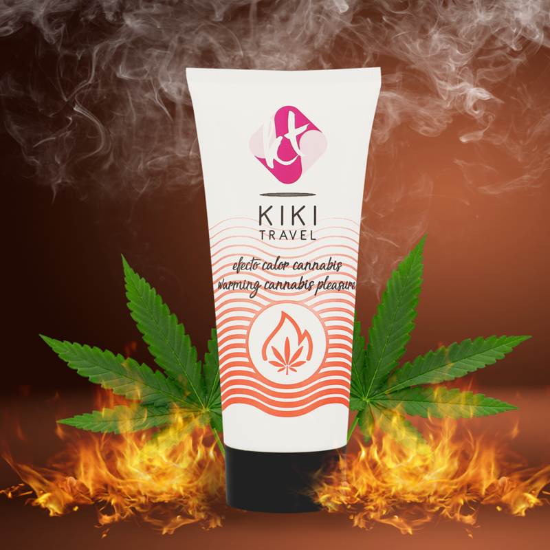 KIKÍ TRAVEL - GEL DESLIZANTE SABOR CANNABIS EFEITO CALOR INTENSO 50 ML - Sex Shop Sexy