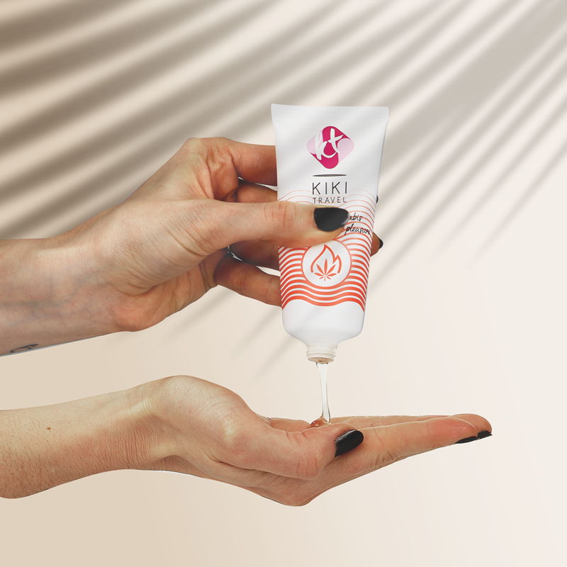 KIKÍ TRAVEL - GEL DESLIZANTE SABOR CANNABIS EFEITO CALOR INTENSO 50 ML - Sex Shop Sexy