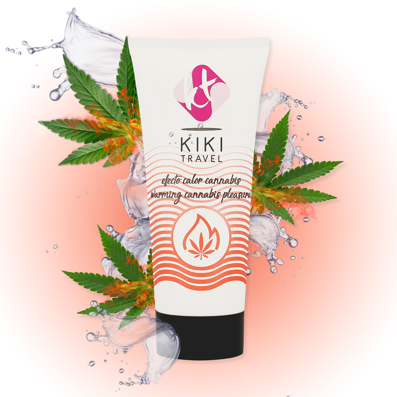 KIKÍ TRAVEL - GEL DESLIZANTE SABOR CANNABIS EFEITO CALOR INTENSO 50 ML - Sex Shop Sexy