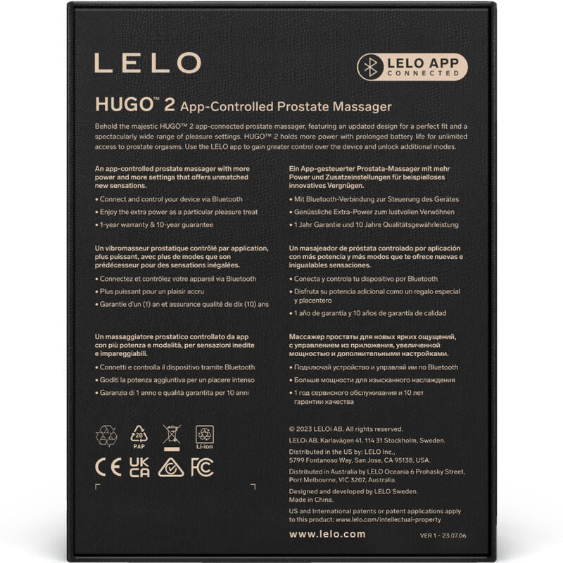 LELO - HUGO 2 Masajeador de Próstata Verde