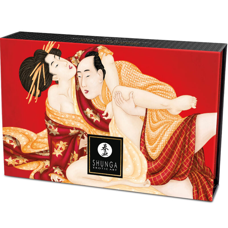 SHUNGA - KIT PÓS DE MASSAGEM COMESTÍVEL MORANGO