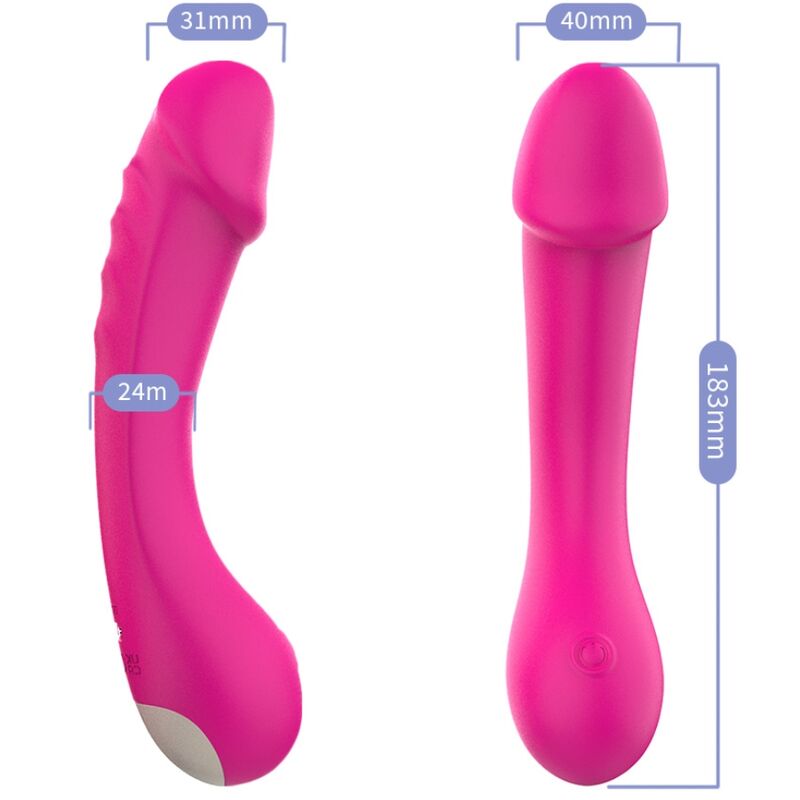 ARMONY - VIBRADOR DILDO G-SPOT SILICONA FUCSIA