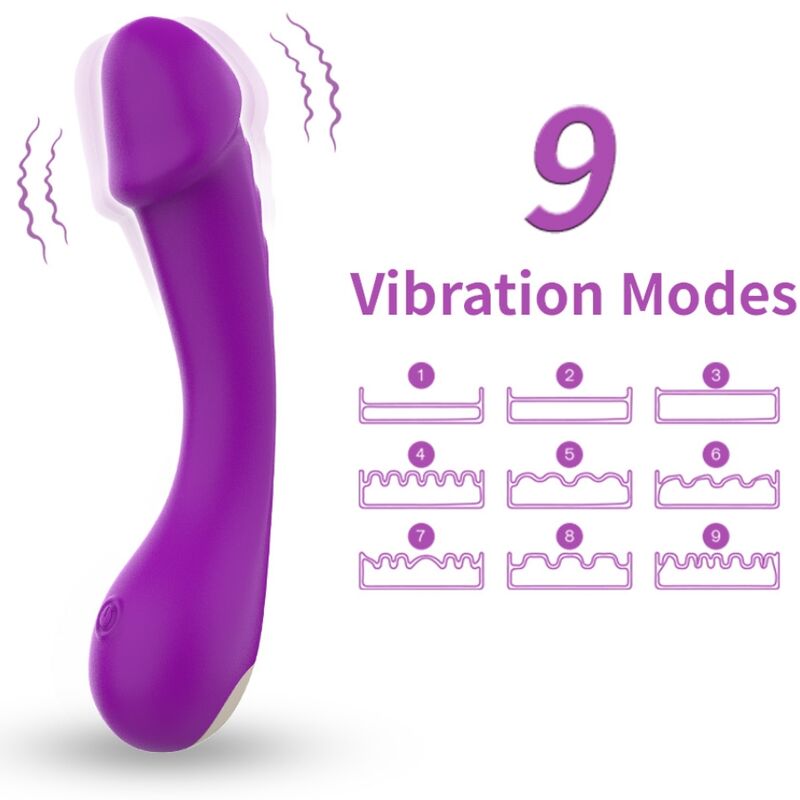ARMONY - DILDO VIBRADOR PUNTO G SILICONA ROXO
