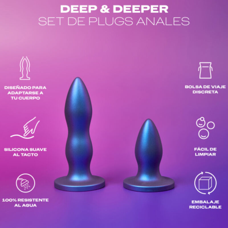 DUREX - JUGUETE CONJUNTO DE PLUG ANAL DEEP &amp; DEEPER