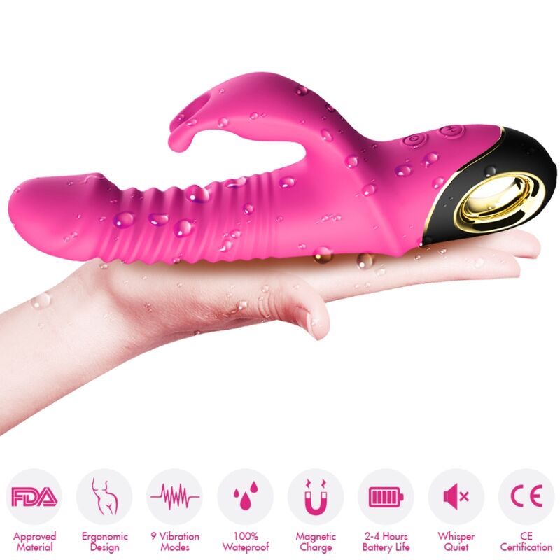 ARMONY - ZING DILDO VIBRADOR COELHO FUCSIA