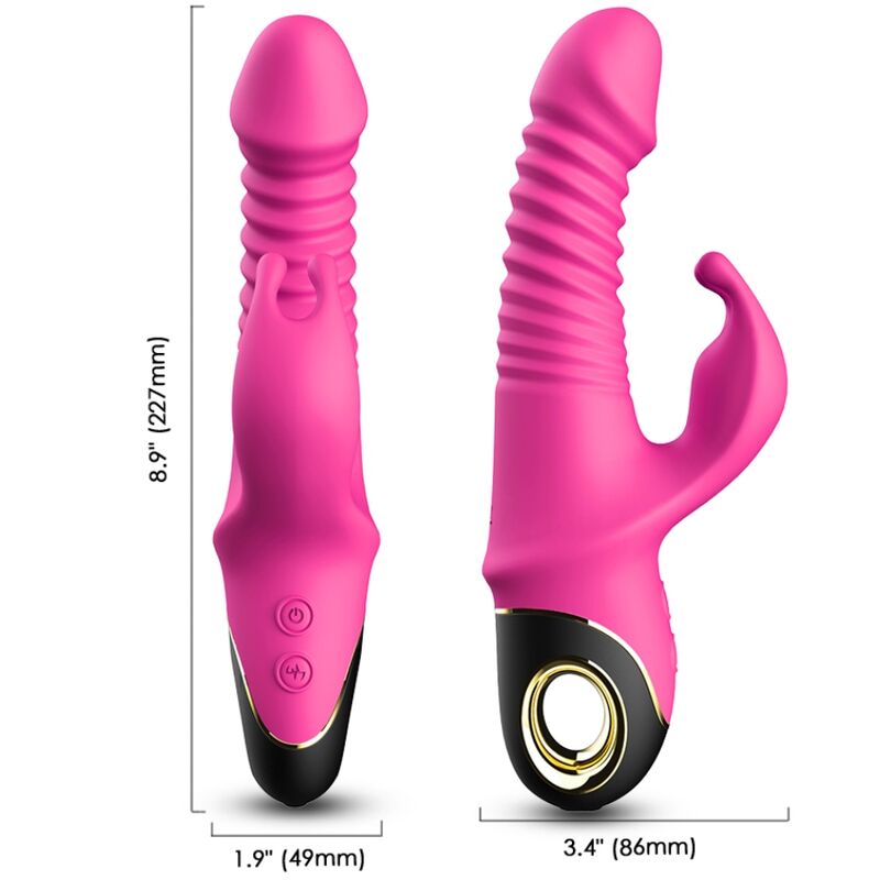 ARMONY - ZING DILDO VIBRADOR COELHO FUCSIA