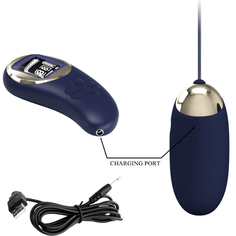 PRETTY LOVE - MINA OVO VIBRADOR COM CONTROLO REMOTO AZUL