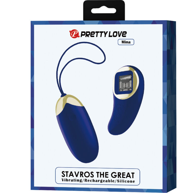 PRETTY LOVE - MINA OVO VIBRADOR COM CONTROLO REMOTO AZUL