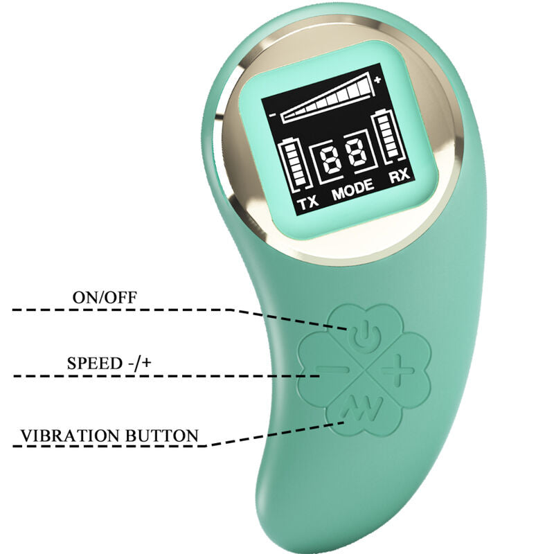 PRETTY LOVE - MINA OVO VIBRADOR COM CONTROLO REMOTO VERDE