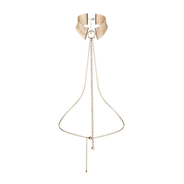 BIJOUX - DÉSIR MÉTALLIQUE COLAR METÁLICO DOURADO - Sex Shop Sexy