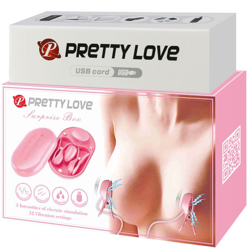 PRETTY LOVE - SURPRISE BOX MOLAS DE ELETROESTIMULAÇÃO ROSA